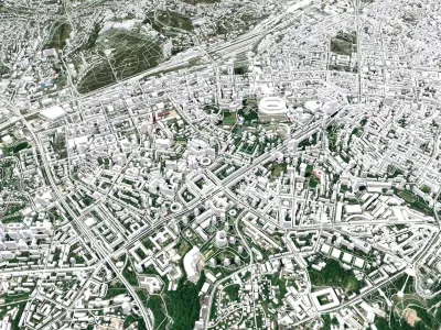 Cityscape Kyiv Ukraine 3D model