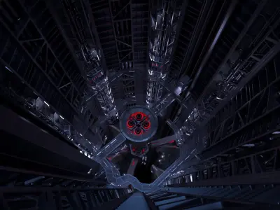  4 Sci-fi Interiors Set 