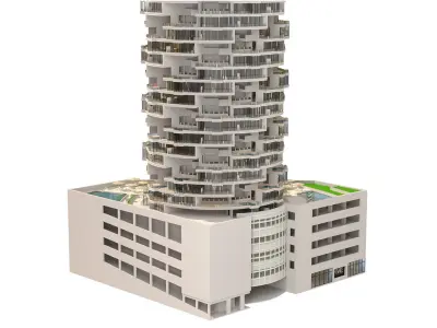 Dubai FIVE Jumeirah Village Hotel 3D model