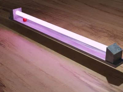 Glowing Tubelight LED  blender  obj  Low-poly 3D model