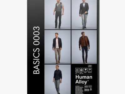 250 People 50pct Discount - Library 1 - Basics0001 -Basics0050 3D Model Pack