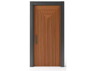 Door wood Free 3D model