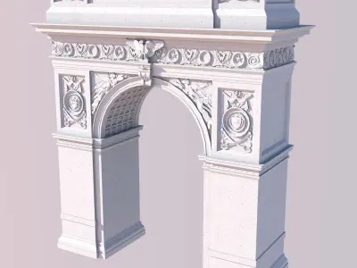 Washington Square Arch 3D print model