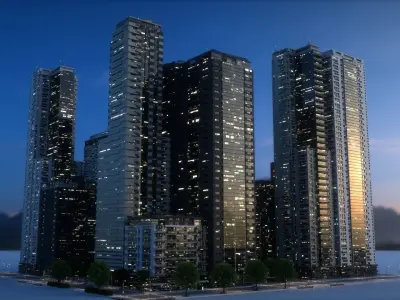 City Block Type B37 3D model