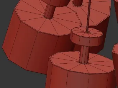 SPUN CLUSTER  3D model