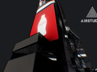 Times Square Building Low-poly 3D model