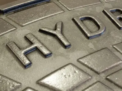 Sewer Cover 2 Hydranten High-Poly 3D model