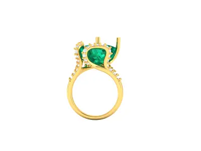 Women Ring  Render 3dm STL OBJ FBX Details 3D print model 241