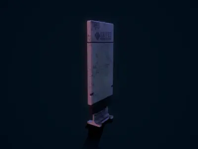 Sci Fi Scanner Low-poly 3D model