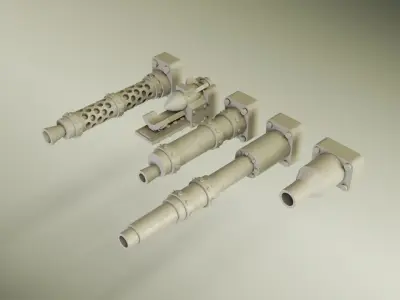 WW2 American M4 Sherman Medium Grot Tank  3D print model