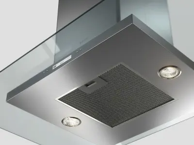 Elica Flat Glass Plus Island 3D model