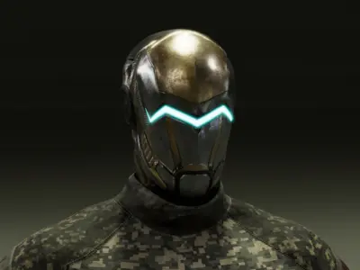 Robot Soldier Low-poly 3D model purchase