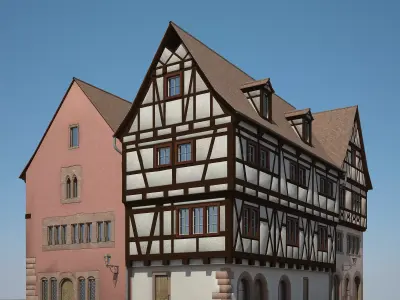 Medieval Houses V 3D model