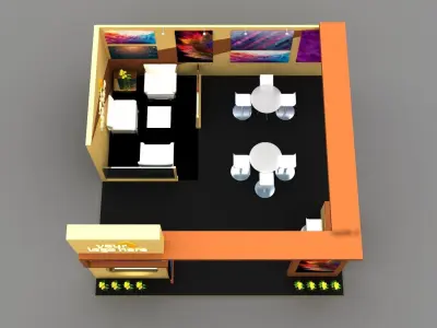 Stall Exhibition stand  3D model buy