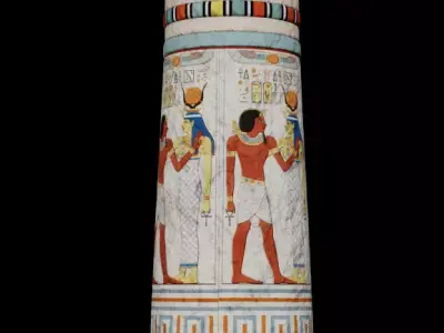 Ancient Egyptian Column Free 3D model