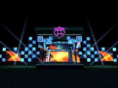 Concert Stage-Design 20210120B 3D model