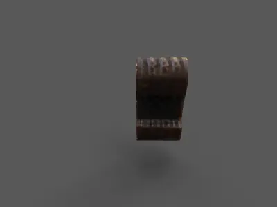 Old Wood prop Low-poly 3D model