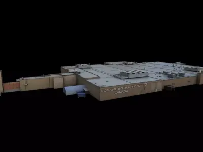 3D Building lowpoly Low-poly 3D model