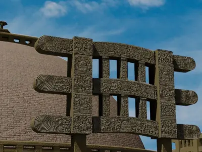 Sanchi Stupa - 3D model 3D model