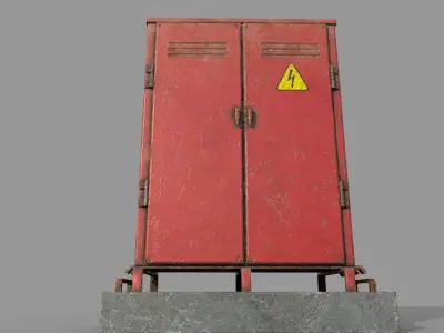 Elextrical Box1 Low-poly 3D model