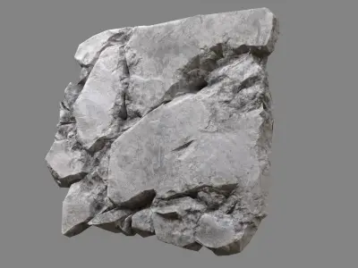 Concrete Debris 06 Low-poly 3D model