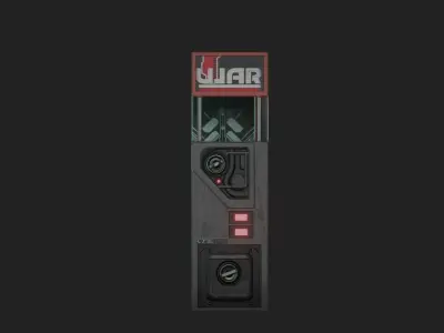 Sci-Fi Building 01 Low-poly 3D model