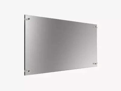 Nameplate logo signage mockup 01 3D model