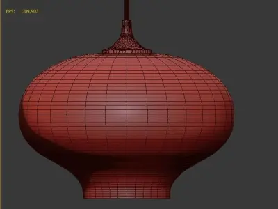 Hanging lamp 7 Loft Design 3D model