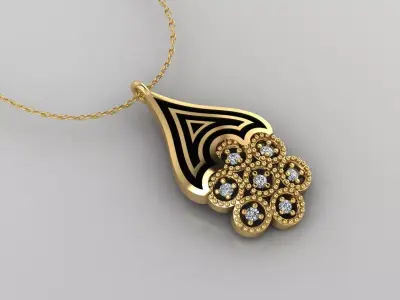 Pendant P172 3D Print Model 3D print model