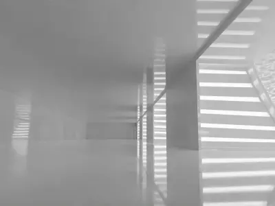 Concept space interior empty room 5 Low-poly 3D model