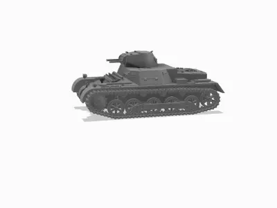 Panzerkampfwagen I Ausf B - 1-100 Scale 3D print model