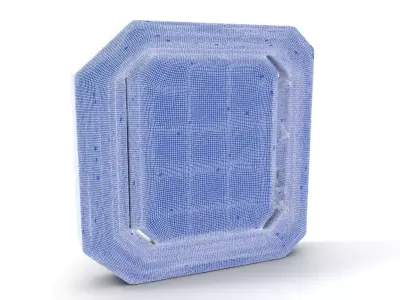 Futuristic Steel Door model pack Low-poly 3D model