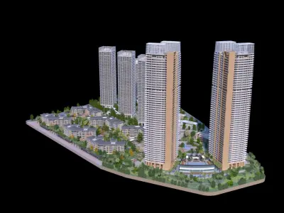 Shenzhen Merchants Shuangxi Garden 3D model