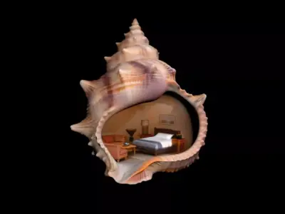 Snail House 3D model