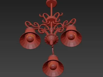 Modern Forms Catalyst LED 10 Light Chandelier 3D model