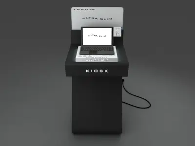 Kiosk Laptop 3D model
