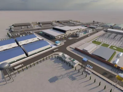 Industrial Factory-Factory building 3D model