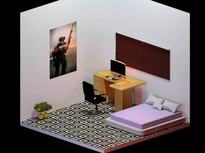 Isometric Room  3D model