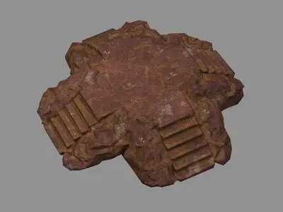 Staris Rock 03 Low-poly 3D model