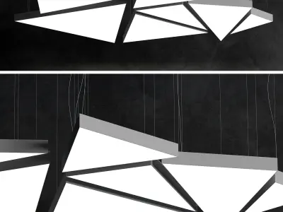 Triangle Ceiling Light by Forstlight  3D model