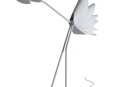 Designer lamp-bird STRUTS 3D model