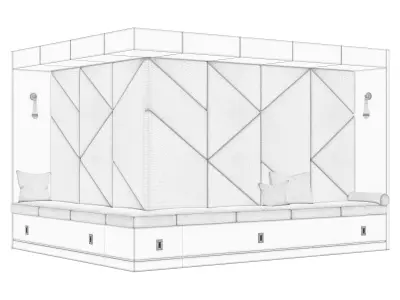 Restaurant and Office Lobi  Seating 12 3D model