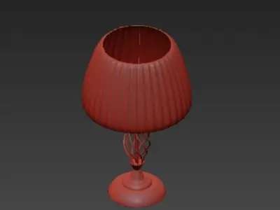 Artelamp gold table lamp with shade 3D model