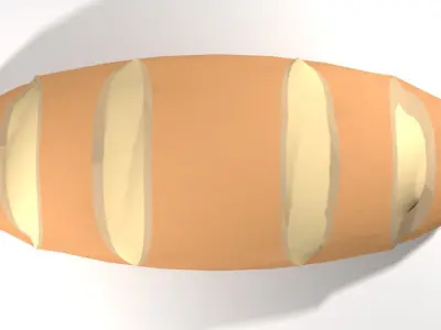 Bread - Frenchbread 3D model
