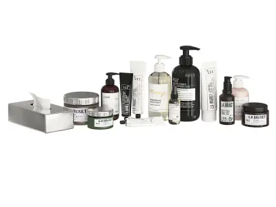 Bathroom Decor Accessories and Cosmetics  3D model