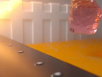 jelly cube  Low-poly 3D model