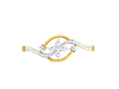Women Ring Render 3dm STL OBJ FBX Details 3D print model 6