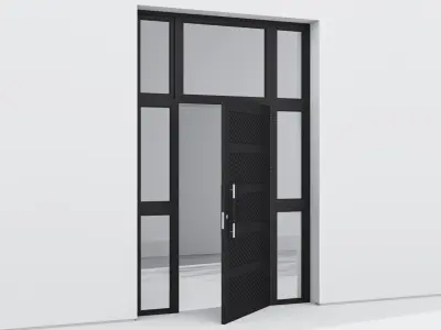 Aluminium door 91 3D model