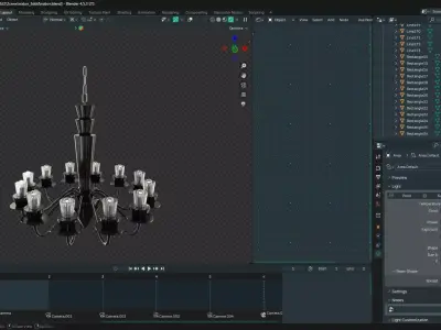 Humprecht chandelier 3D model