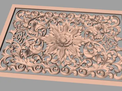 3D carved model furniture 3D design used for artcam aspire E856 3D model